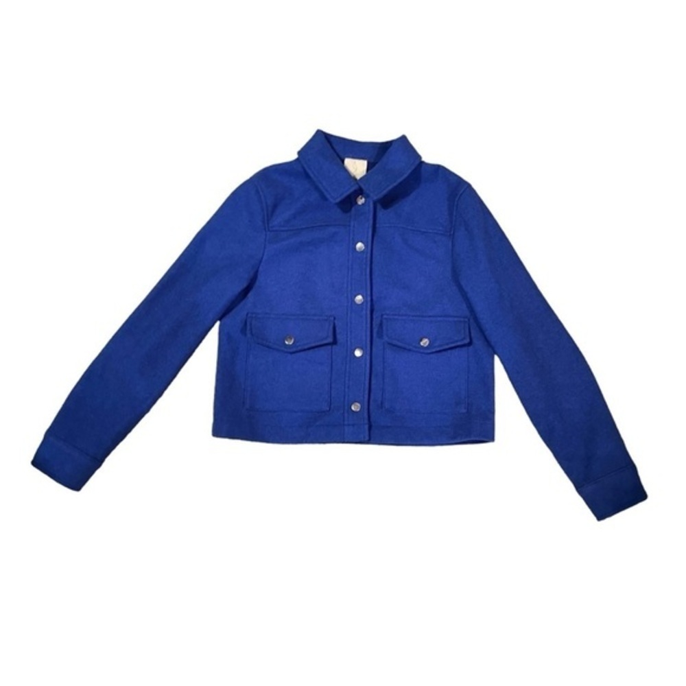 Joie snap front patch pocket cropped jacket